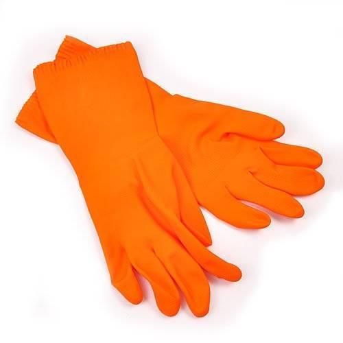 GUANTES MAPA PLISSE 6 1/2 - 7  PEQUEÑO NARANJA