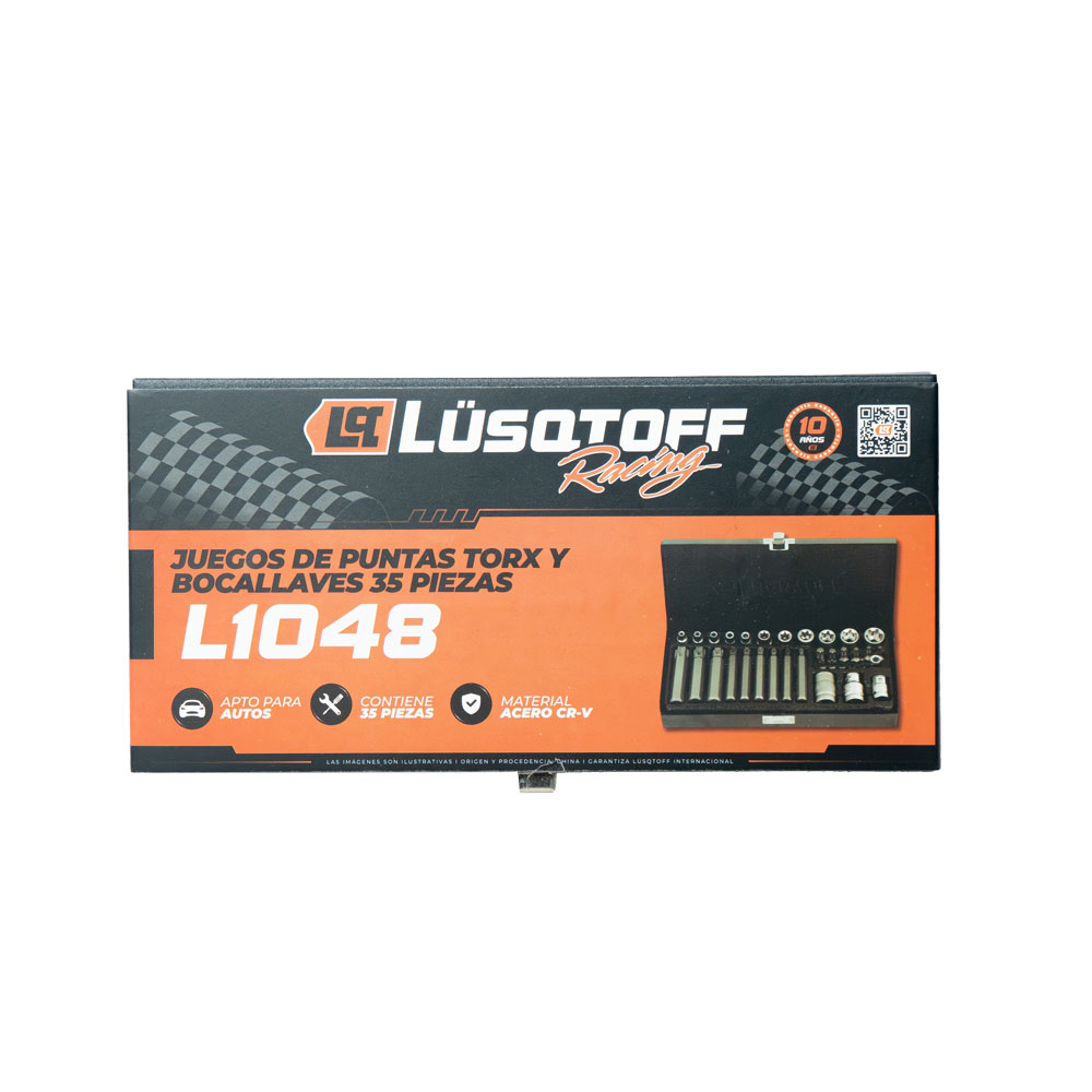 SET PUNTAS TORX Y TUBOS LUSQTOFF 35PZS L1048