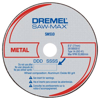 DISCO CORTE DREMEL SAW MAX METAL DSM510C-RW 3PZ