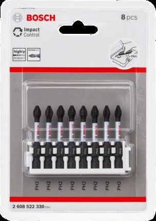 SET PUNTAS BOSCH PH2 50MM 8 UNIDADES IMPACT CONTROL