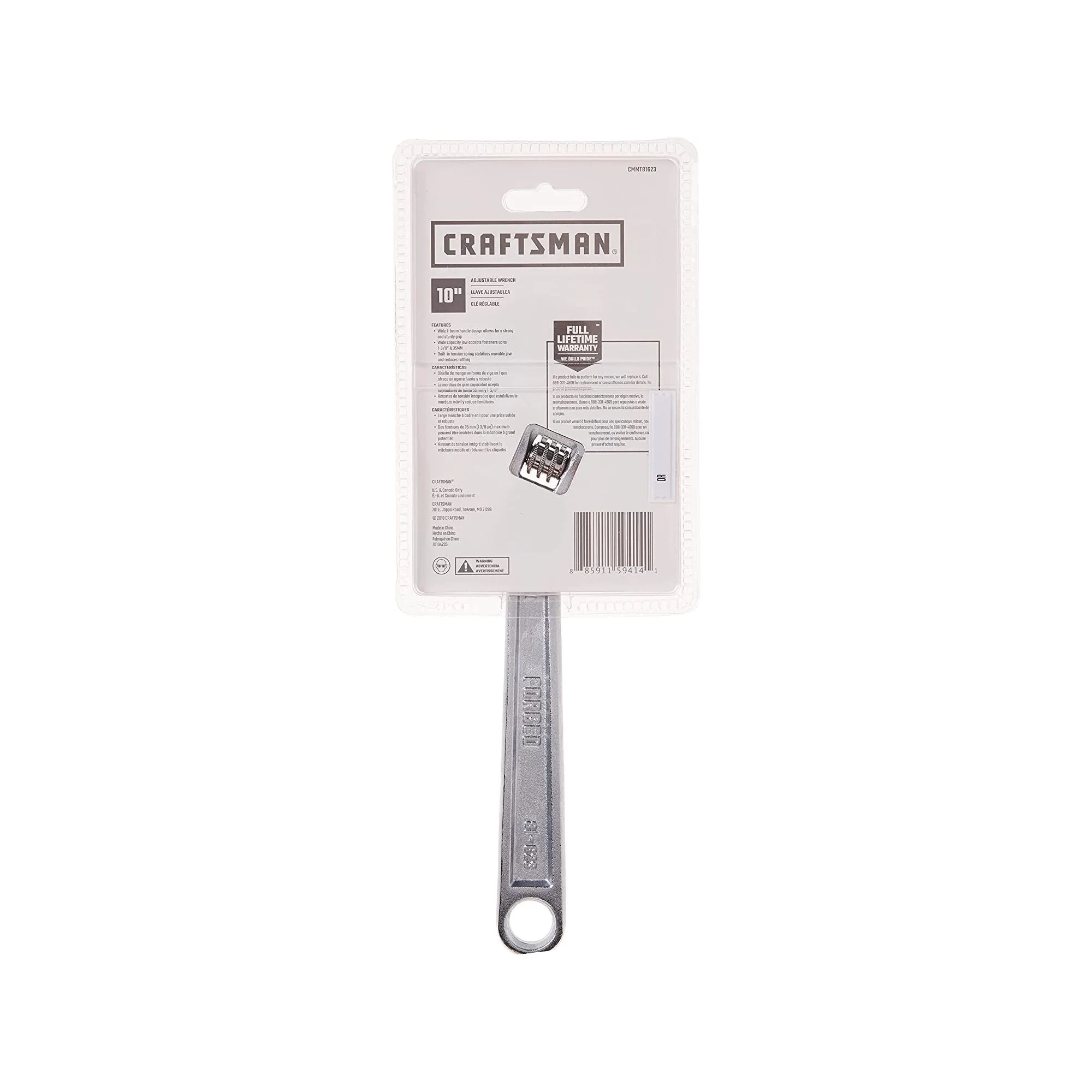 LLAVE FRANCESA AJUSTABLE CRAFTSMAN 10" CMMT81623