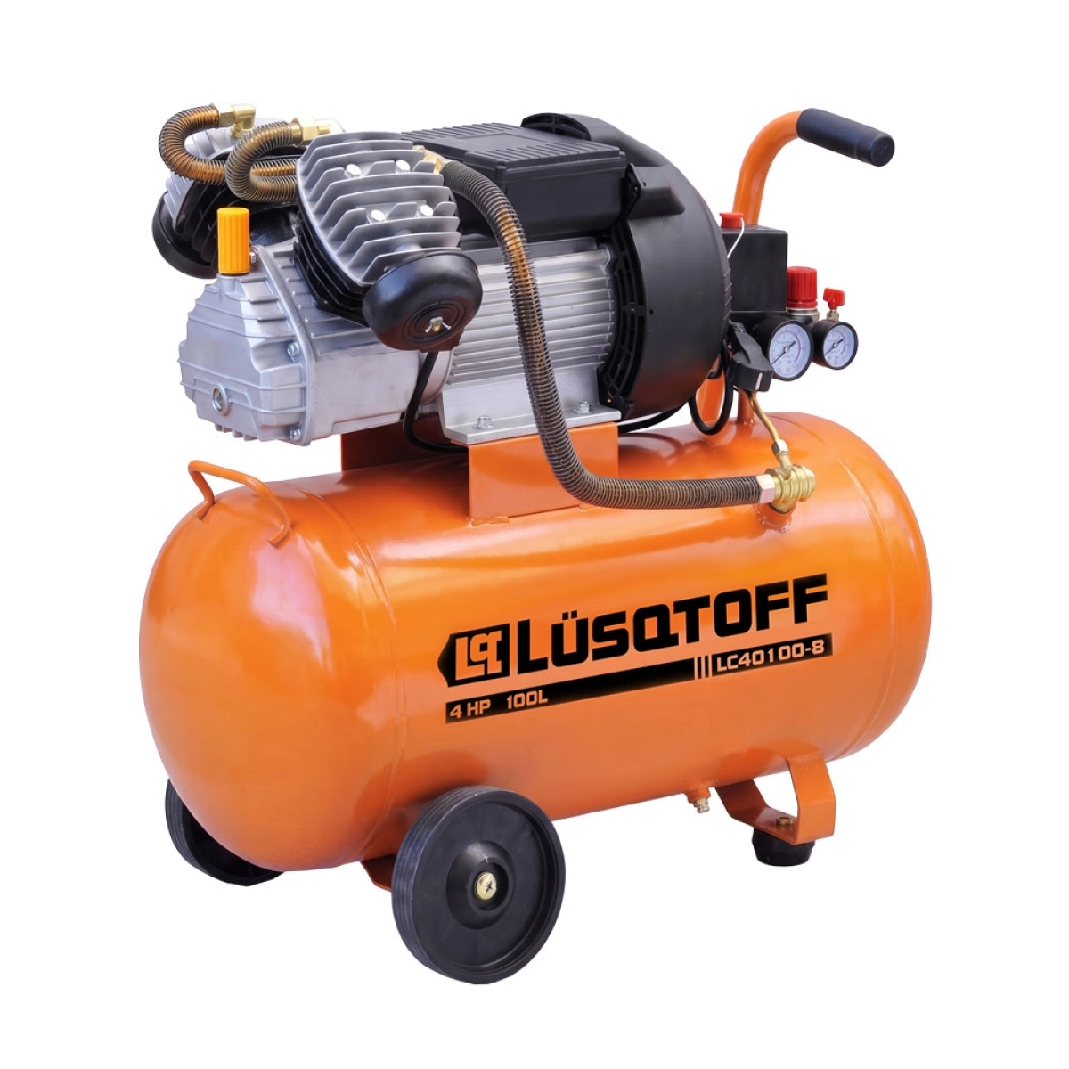 COMPRESOR LUSQTOFF 100 LTS 4HP 40100-8  BICILINDRICO